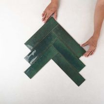 Carrelage Effet Zellige agadir Selva 7x28cm (0,51m2) - Les Carreaux de Jean