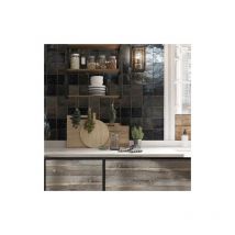 Nanda Tiles - Carrelage Effet Zellige manara clay 10x10 cm (0,44m2)Berber Black - Les Carreaux de Jean