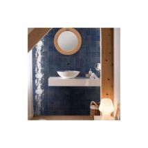 Nanda Tiles - Carrelage Effet Zellige manara clay 10x10 cm (0,44m2)Meknes Marine - Les Carreaux de Jean