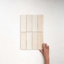 Carrelage Effet Zellige nolita Beige 6,5x20cm (0,35m2 ) - Les Carreaux de Jean