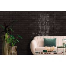 Nanda Tiles - Carrelage mural Effet Zellige laurel clay 6x20 (0,5m2) Jasper Grey - Les Carreaux de Jean