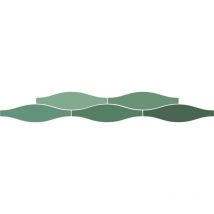 Carrelage Faience murale Rio vert Brillant 7.5x30 cm