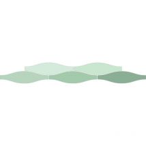 Carrelage Faience murale Rio vert clair 7.5x30 cm