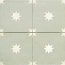 Carrelage grès cérame étoilé strella sage - 44X44 cm