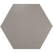 Tomette design hexatile gris uni 17.5x20 - 20340 0.71m²