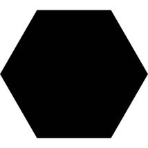 Carrelage hexagonal basic noir hex 49x56 cm