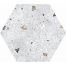 Carrelage hexagonal Granitia gris 49x56 cm