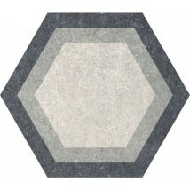 Carrelage hexagonal loft gris mix 25x25 cm
