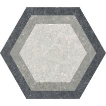 Carrelage hexagonal loft multi mix 25x25 cm