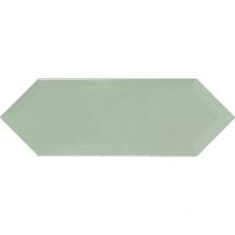Carrelage hexagonal Plato vert Brillant 10x30 cm