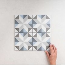 Carrelage Imitation Carreaux De Ciment 15x15 fiorella Gina (0,5m²) - Les Carreaux de Jean