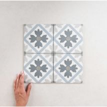 Carrelage Imitation Carreaux De Ciment 15x15 fiorella Martia (0,5m²) - Les Carreaux de Jean