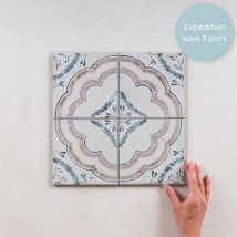 Nanda Tiles - Carrelage Imitation Carreaux de Ciment Ada fiorentina 15x15cm (0,5m2) - Les Carreaux de Jean