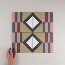 Nais - Carrelage Imitation Carreaux De Ciment Bauhome 20x20 Mark Cold (1m²) - Les Carreaux De Jean