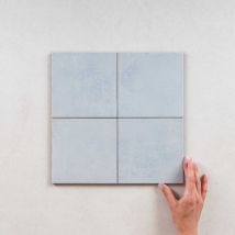 Nanda Tiles - Carrelage Imitation Carreaux de Ciment Blue fiorentina 15x15cm (0,5m2) - Les Carreaux de Jean
