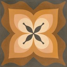 Carrelage Effet Carreau Ciment Pop Tile Bethel 15x15cm 15x15cm Brunsatiné- Boîte De 1 M2