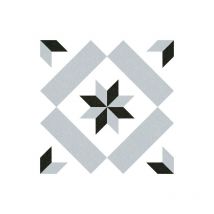 Vives Azulejos Y Gres - Carrelage imitation ciment étoile grise et noire 20x20 cm calvet - 1m²