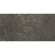 Carrelage imitation pierre Sevilla noir mate 30x60 cm