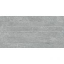 Carrelage imitation pierre Toulosa gris 45x90 cm