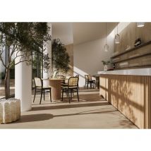 Imola - Carrelage intérieur Effet Béton azuma up 120x120 (1,44m2) Noisette rectifié - Les Carreaux de Jean