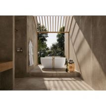 Imola - Carrelage intérieur Effet Béton azuma up 60x120 (1,44m2) Taupe rectifié - Les Carreaux de Jean