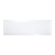 Ribesalbes - Carrelage Métro biseauté 10x30 cm blanc brillant - 1.02m²