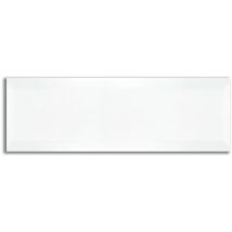 Carrelage Métro Biseauté 10x30 Cm Blanc Mat - 1.02m²