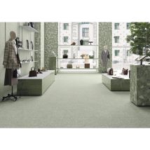 Carrelage sol extérieur antidérapant effet terrazzo 80x80 cm monaco r verde antideslizante (vendu par boite de 1,28m2)