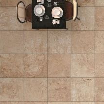 Novoceram - Carrelage sol intérieur effet pierre 60x60 cm tiber - Light rectifié - 60 x 60 cm- V2: variation modérée des nuances