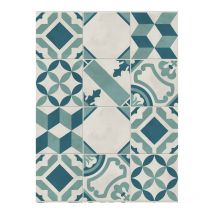 Carrelage sol / mur effet ciment vieilli 20x20 cm terra art mix o.c (vendu par boite de 1,20m2)