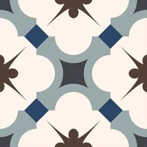 Carrelage Ciment Gabardine Bleu 16.5x16.5 Cm – Grès Cérame Antidérapant R9 – Finition Mate Pour Intérieur Et Extérieur – Résistant Au Gel Et Aux Chocs