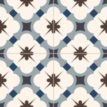 Gayafores - Carrelage Sol Effet Carreaux De Ciment Vintage Grace Blue 33,15x33,15 Cm - Reflex Boutique