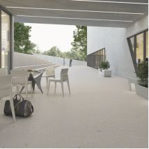 Carrelage Effet Pierre Pangea Gea 120x120cm Gris Pâle - Naturel - Boîte De 1.44 M2 120x120 Cm Gris Pâle - Naturel - Boîte De 1.44 M2