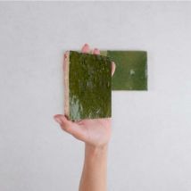 Carrelage Véritable Zellige Marocain Vert TAM 10x10cm (1m²) - Les Carreaux de Jean