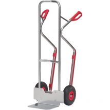 Fetra - Carrello a mano H.1300mm pala-L250xW320mm pneumatici ad aria Trgf.200kg alu