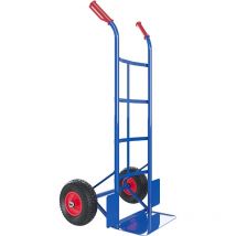 Eglemtek - Carrello a Mano Portapacchi Portata Max 200 Kg In Acciaio Tubolare Con Ruote Pneumatiche Rinforzate Trasporto Pacchi Grandi Portasacchi