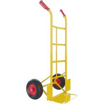 Eglemtek - Carrello a Mano Portapacchi Portata Max 200 Kg In Acciaio Tubolare Con Ruote Pneumatiche Rinforzate Trasporto Pacchi Grandi Portasacchi