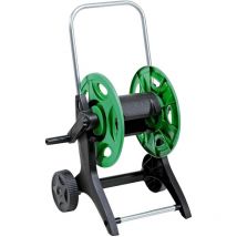 GF - Carrello avvolgitubo da giardino con struttura abs per tubi da 50 mt da 1/2'