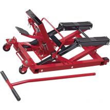 Cartrend - Piattaforma di sollevamento per motociclette 0.68 t Altezza operativa: 12.5 - 41.7 cm