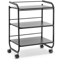 Carrello per estetista - 3 ripiani - 43 x 60 x 82 cm - Nero Carrello estetica