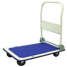 Carrello portatutto a 4 ruote manubrio pieghevole portata kg.150