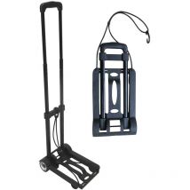 Carrello Pieghevole Portapacchi 35 Kg in Metallo Tosini Carrellino Nero