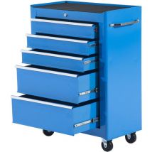 Benzoni - Carrello Porta Utensili da Officina con Cassettiera Azzurro 61.5x33x85 cm