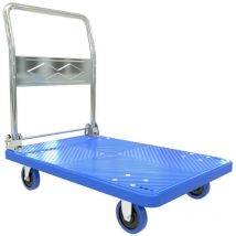 Carrello portapacchi per trasporto pieghevole con ruote silenziose girevoli Portata max 200kg Pianale Extra-Large