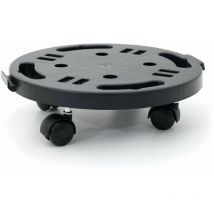 Carrello sottovaso sposta tutto tondo piano con ruote portata Max 170 Kg