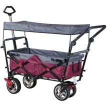 Playaness - Carrello Trolley Pieghevole Da Spiaggia Con Tettuccio E Struttura In Metallo