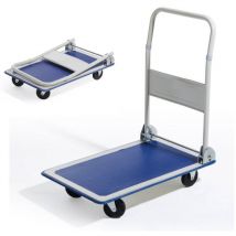 Verdelook Carrello Richiudibile Tuttofare, 83x74x48 cm, Blu, Carrello Porta Tutto, Carrello con Ruote
