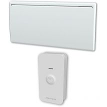 Carrera - Radiateur électrique lcd céramique blanc 2000W uno connecté