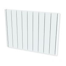 Carrera - Radiateur à inertie 2000W - Pierre naturelle - Horizontal et plat - Blanc