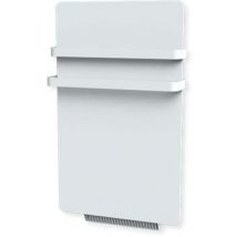Carrera - Radiateur sèche-serviette 500W - Verre lcd - Avec soufflerie 900W (1400W) - Blanc